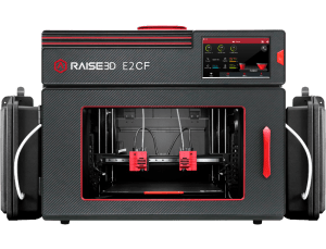Basata sulla pluripremiata stampante Raise3D E2, la E2CF è progettata per stampare materiali caricati ed è ottimizzata per la fibra di carbonio.